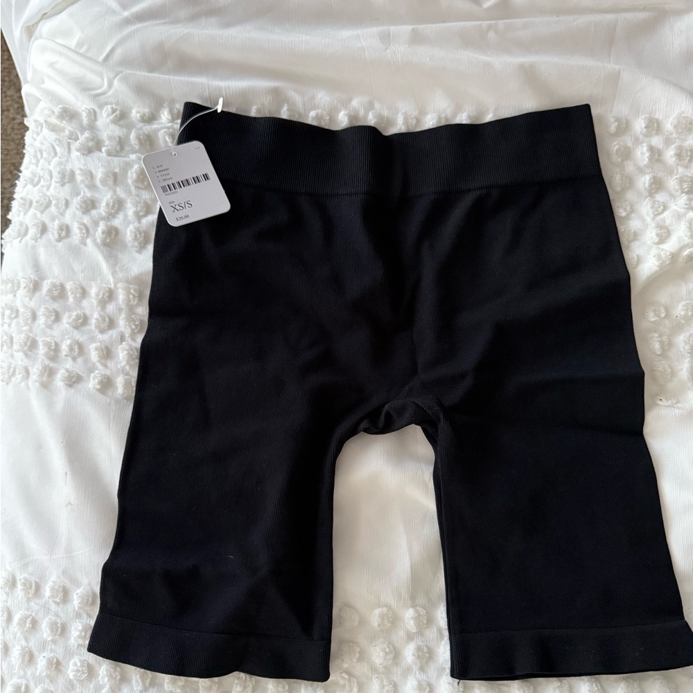 NWT Free people intimates black biker shorts